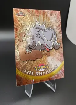 2000 Topps Chrome Series 2 - Pokemon Rhyhorn #111 - Image 4