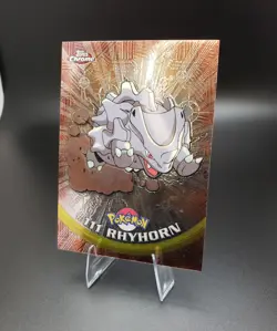 2000 Topps Chrome Series 2 - Pokemon Rhyhorn #111 - Image 5