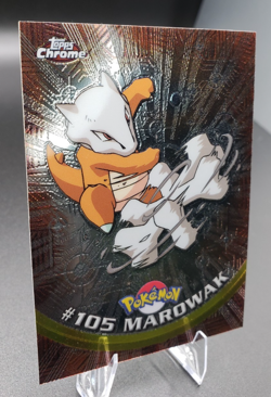 2000 Topps Chrome Series 2 - Pokemon Marowak #105 - Image 2