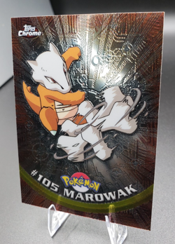 2000 Topps Chrome Series 2 - Pokemon Marowak #105 - Image 3