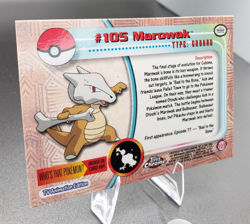 2000 Topps Chrome Series 2 - Pokemon Marowak #105 - Image 5