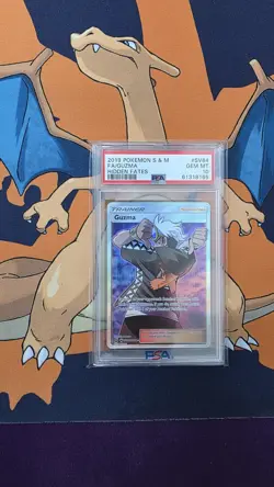The Pokemon Company 2019 Hidden Fates Guzma SV84/SV94 Shiny Holo PSA 10 - Image 1
