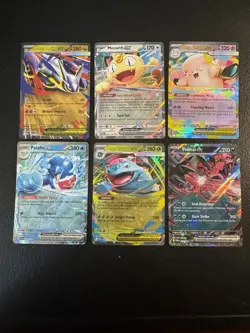Pokemon TCG Mega Latias EX Meowth EX Mega Clefable EX Full Art Holo Lot 6 - Image 1