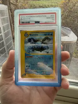 2002 POKEMON EXPEDITION #37 BLASTOISE PSA 10 - Image 1