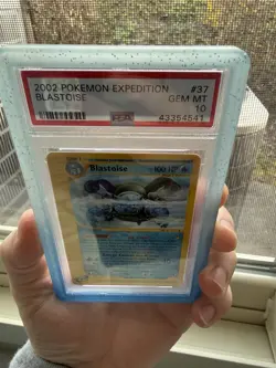 2002 POKEMON EXPEDITION #37 BLASTOISE PSA 10 - Image 3