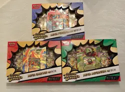 3 Pokemon TCG Mega Evolution-Ascended Heroes Box Sets Emboar Meganium Feraligatr - Image 1