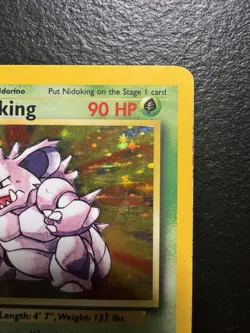 Pokemon Nidoking Base Set 11/102 Holo Rare 1999-2000 Wizards Stage 2 90 HP - Image 2