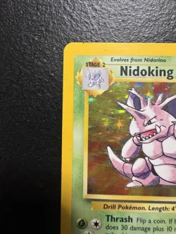Pokemon Nidoking Base Set 11/102 Holo Rare 1999-2000 Wizards Stage 2 90 HP - Image 3