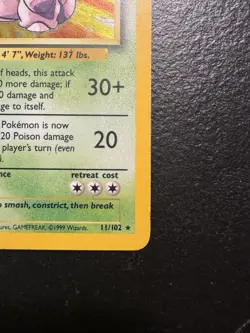 Pokemon Nidoking Base Set 11/102 Holo Rare 1999-2000 Wizards Stage 2 90 HP - Image 5