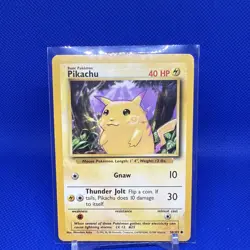 1999 Pokemon Base Set Pikachu Yellow Cheeks 58/102 - NM - Image 1