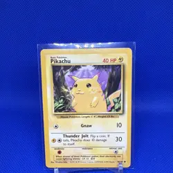 1999 Pokemon Base Set Pikachu Yellow Cheeks 58/102 - NM - Image 2