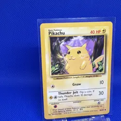 1999 Pokemon Base Set Pikachu Yellow Cheeks 58/102 - NM - Image 3
