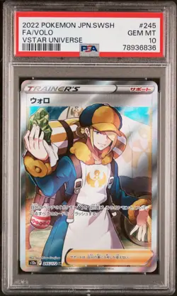 PSA 10 GEM MINT Japanese Volo 245/172 VSTAR Universe Secret Rare Holo Pokemon - Image 1
