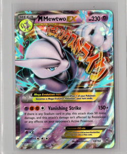 M Mewtwo EX 63/162 Holo Rare EX Pokemon TCG BREAKthrough NM/VLP - Image 1