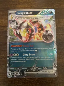 FARIGIRAF EX 108/162 TEMPORAL FORCES POKEMON (DOUBLE RARE, - Image 1