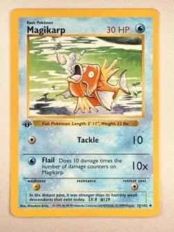 Pokemon TCG Magikarp Base Set Shadowless 1st Edition 35/102 Common WOTC 1999 - Image 1
