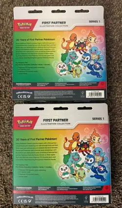 Pokemon First Partner Illustration Collection Sealed Series 1 Lot of (2) Boxes - Image 2