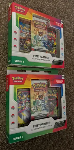 Pokemon First Partner Illustration Collection Sealed Series 1 Lot of (2) Boxes - Image 3
