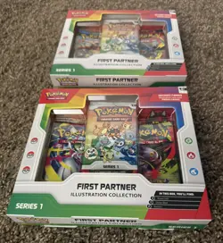 Pokemon First Partner Illustration Collection Sealed Series 1 Lot of (2) Boxes - Image 5