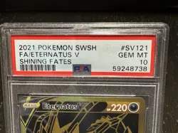 💎PSA 10 GEM MINT 2021 Pokemon Shining Fates ETERNATUS V SV121 Full Art - Image 5