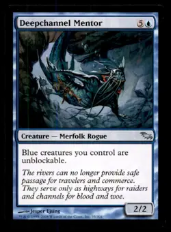 MTG Deepchannel Mentor LP Light Play Shadowmoor [3447] - Image 1