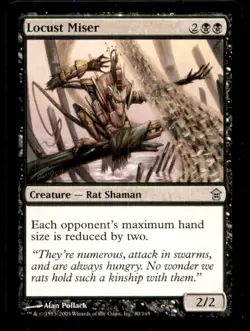 MTG Locust Miser LP Light Play Saviors of Kamigawa [3362] - Image 1