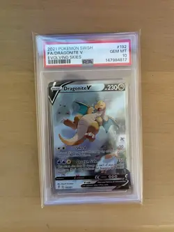Pokemon Dragonite V Evolving Skies Full Alt Art #192 PSA 10 Gem Mint - Image 2