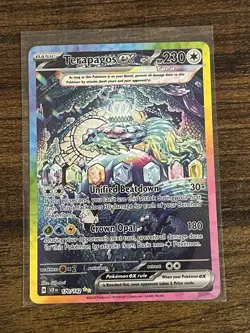 Pokemon TCG Terapagos ex 170/142 Special Illustration RARE Stellar Crown NM+ - Image 1