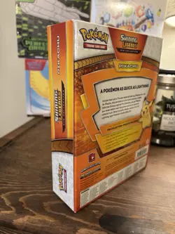 Pokemon TCG Shining Legends Pikachu Pin Collection Box 2017 Booster Promo - Image 3