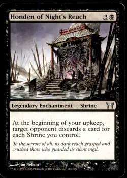 MTG Honden of Night's Reach LP Light Play Champions of Kamigawa [3404] - Image 1