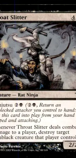 MTG Throat Slitter LP Light Play Betrayers of Kamigawa [3421] - Image 1