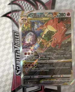 Pokemon Charizard VSTAR SWSH262 Promo Full Art Black Star Holo 280 HP - Image 1
