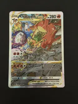 Pokemon Charizard VSTAR SWSH262 Promo Full Art Black Star Holo 280 HP - Image 4