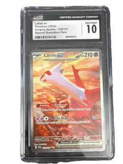 Pokemon Latias EX TCG Surging Sparks 239/191 Special Illustration Rare - Image 1