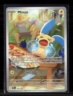 Pokemon 2023 Paradox Rift Minun #194/182 - Image 1