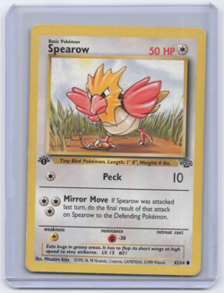 Spearow 62/64 Jungle 1st edition Pokemon LP - Image 1
