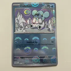 Cubchoo (Poke Ball Pattern) 025/086 Sv: Black Bolt Holo Near Mint Pokemon TCG - Image 1