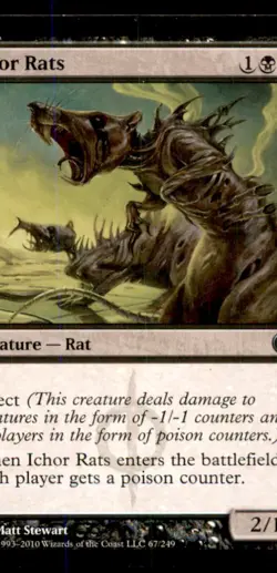 MTG Ichor Rats LP Light Play Scars of Mirrodin [3420] - Image 1