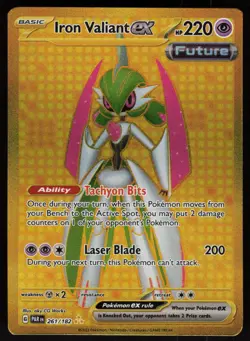 Iron Valiant ex 261/182 Hyper Rare Paradox Rift Pokemon - QTY - Image 1
