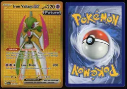 Iron Valiant ex 261/182 Hyper Rare Paradox Rift Pokemon - QTY - Image 3