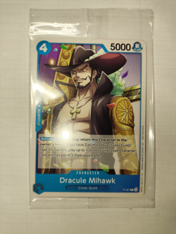 One Piece TCG ● P-081 ● P ● Dracule Mihawk ● NM ● ENG ● Sealed Promo - Image 1