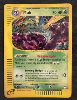 Pokemon Card-Muk -H17/H32-Acquapolis-Holo-ENG-Light Played - Image 1
