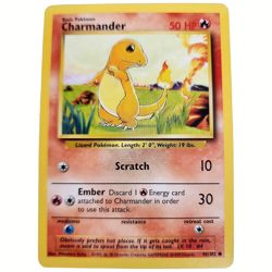 Pokemon TCG Charmander 46/102 Regular Unlimited Common Card Pokemon Base Set . - Image 4
