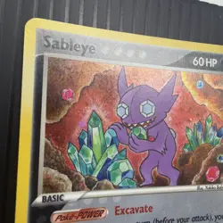 Pokemon TCG Sableye Crystal Guardians 10/100 Holo Rare Card 2006 LP+ - Image 3