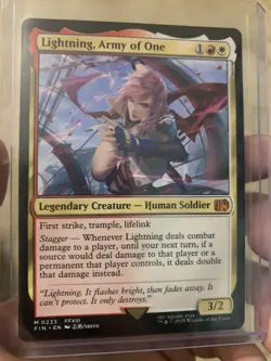 MTG Final Fantasy: Lightning, Army of One (Mythic) - Regular NEAR MINT - Image 1