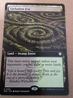 Turbulent Fen - (Extended Art) Commander: Secrets of Strixhaven Regular - Mtg - Image 1
