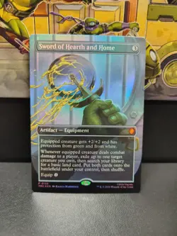 Sword of Hearth and Home Borderless Foil TMNT Commander Mythic Promo - Image 1