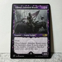 LILIANA'S STANDARD BEARER (SHOWCASE) MTG CORE SET 2021 299 RARE LP - Image 1