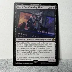 BLACK CAT, CUNNING THIEF MARVEL'S SPIDER-MAN MAGIC: THE GATHERING 52 RARE LP - Image 1