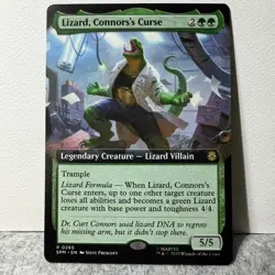 LIZARD, CONNORS'S CURSE (EXTENDED ART) MARVEL'S SPIDER-MAN MTG 265 LP - Image 1